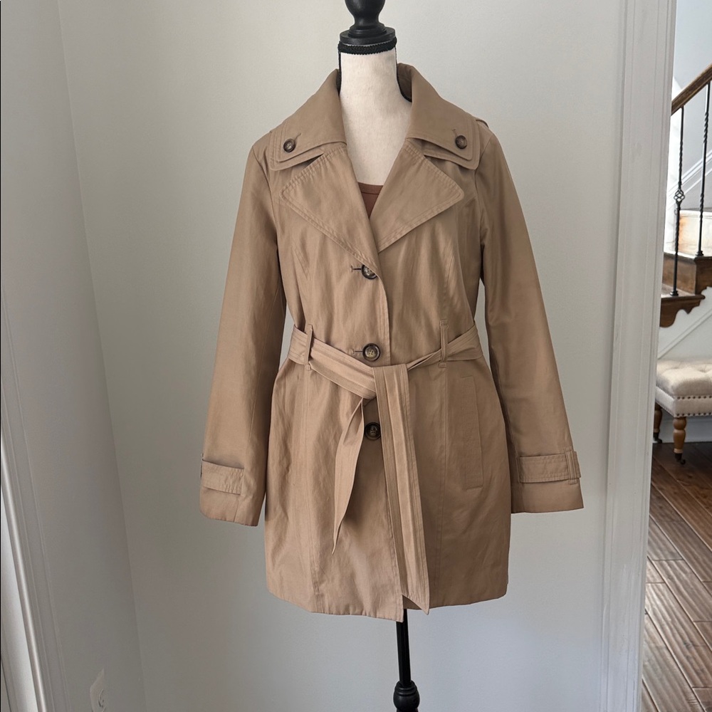 London Fog Women's Tan Trench Coat